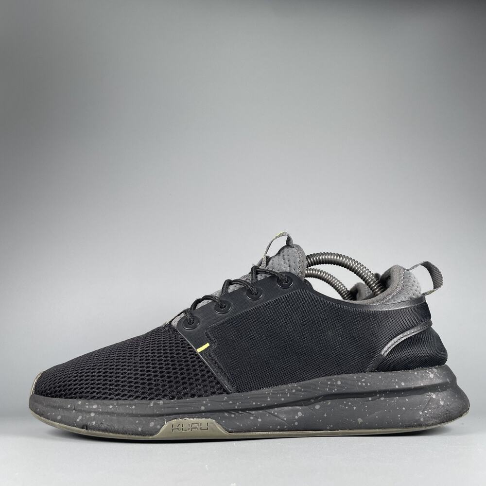 Men's 7.5 Women's 9 KURU Atom Cloud Medium Jet Black Athletic Running Sneakers